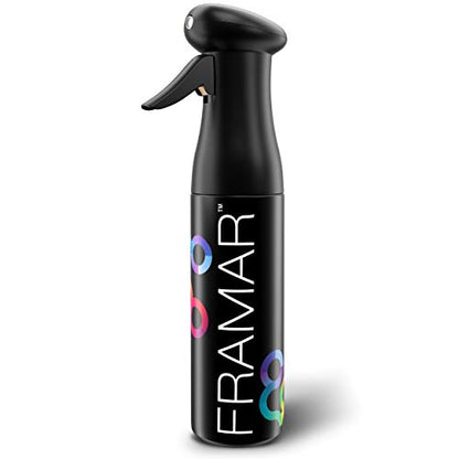 FRAMAR Premium Hair Mister Spray Bottle, Continuous Spray Bottle For Hair - color: Black