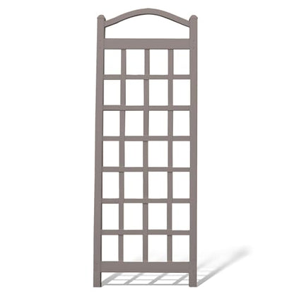 Dura-Trel PVC Garden Trellis for Climbing Vine Plants, Cambridge, Mocha, 28" x 76" - color: Mocha