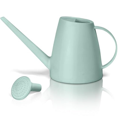 Hand Plastic Watering Can - for Home Plant Garden - 1/2 Gallon - Light Green - color: Light Green