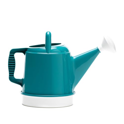Bloem Watering Can Deluxe 2 Gallon (256 Fl Oz) Bermuda Teal Green - color: Bermuda Teal Green, size: 2.5 Gallon