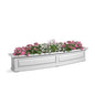 Mayne Nantucket 60in Self-Watering Rectangular Window Box Planter, White - color: White, size: 60in