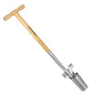 Long Handle Bulb & Grass Plug Planter, Pro Plugger with Depth Marker & Sharp Teeth, Solid Wood Handle - size: Long-Handled Bulb Planter