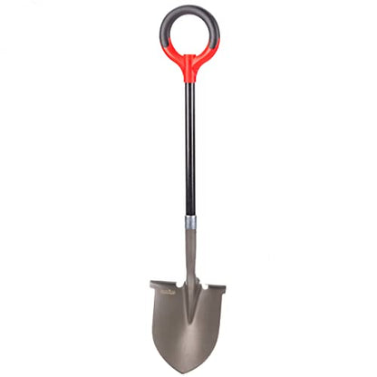 Radius Garden 25211 Pro-Lite Carbon Steel Shovel, Red - style: Round Point Shovel