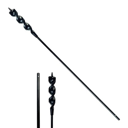 DECKRKAT 54" Flexible Installer Drill Bit - 3/4" Auger with Fish Eye Hole & Anti-Slip 3-Flat Shank for Wire Pulling Through Walls, Ceilings, Sidewalks. - size: 54X3/4"