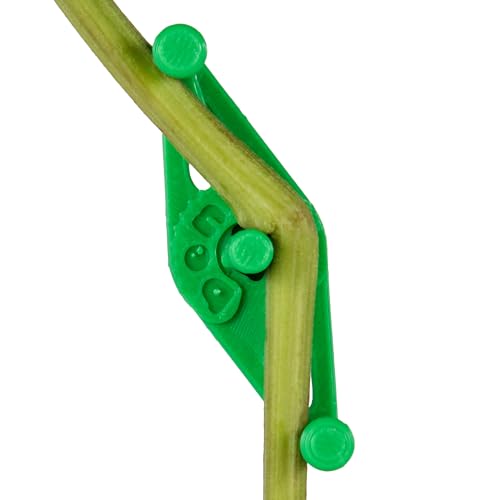 Bendies LST Plant Training Clips 50 Pack Green - v2.0 Adjustable Low Stress Green Support Clips for Stem Bending, Grow Tent, Plant Ties & Gardening Accessories - color: Green