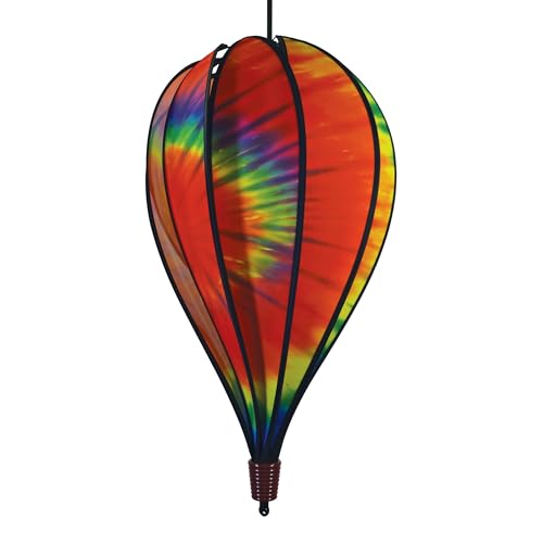 In the Breeze 0994 Tie Dye Hot Air Balloon Spinner, 10-Panel - color: Tie Dye