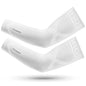 ROCKBROS Arm Sleeves for Men Women UV Sun Protection Cooling Compression - color: White, size: Large