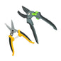 Pruning Shears for Gardening, 8.4" Bypass & 7" Straight Garden Shears – Sharp SK5 Steel Blade, Gardening Shears & Garden Snips for Trimming Flowers, Branches, Fruits(Grey Black, Black) - color: Grey Black