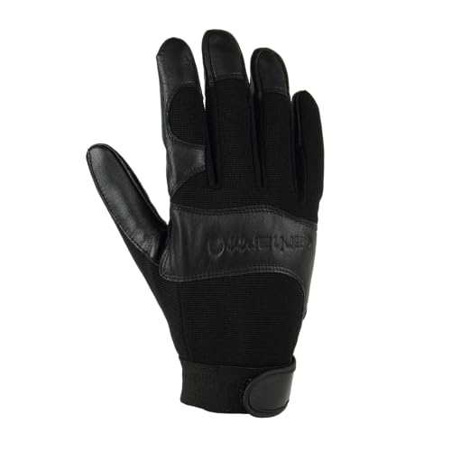 Carhartt Men's High Dexterity Reinforced Secure Cuff Glove - color: Black, size: Medium