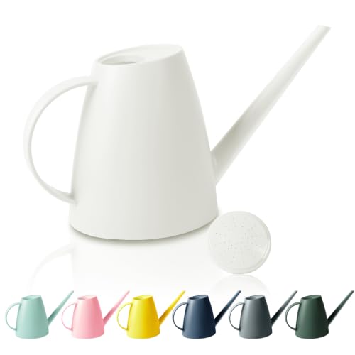 60 oz Watering Can, Watering Can Indoor Plants, Long Spout Small Water can - color: White
