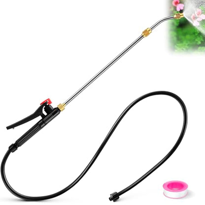 Enhon Extendable Sprayer Wand with Adjustable Nozzle, Filter & PVC Hose - size: 16.54 In