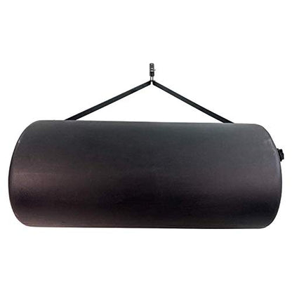 Brinly 42 Gallon 390 lb. Tow-Behind Poly Lawn Roller, 18 by 36" -Flat Black - color: Flat Black