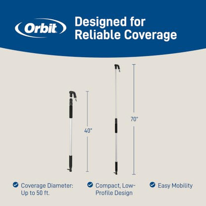 Orbit Telescoping Gutter Cleaning Wand, Silver - 58543