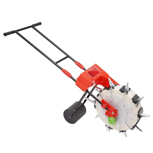 DouSeiAi Garden Seeder, Hand-Push Seeder, Garden Seed Spacer Tool, Precision Seeder for Sowing Seeds, Hand-Push Roller Corn, Peanut, Soybean Planter, 10 Nozzles - size: 10 Nozzles