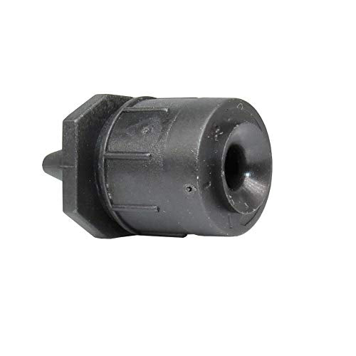 Lxcom Lighting 50 Pcs Irrigation Drippers Adjustable Drip Emitters Micro Spray 360 Degree Full Circle Pattern Water Flow Irrigation Drippers Sprinkler Drip Watering System Parts Drip Irrigation(Black)