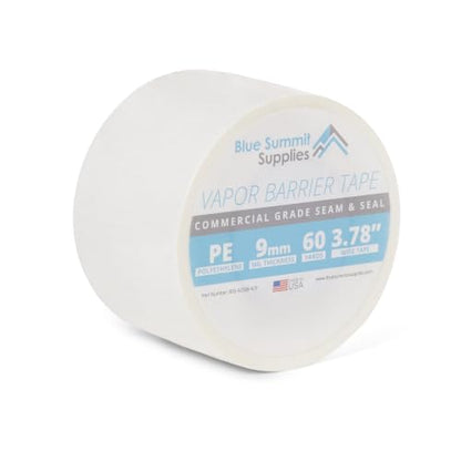 Blue Summit Supplies Vapor Barrier Tape, 3.78” x 180’ Roll, 9mm, Waterproof