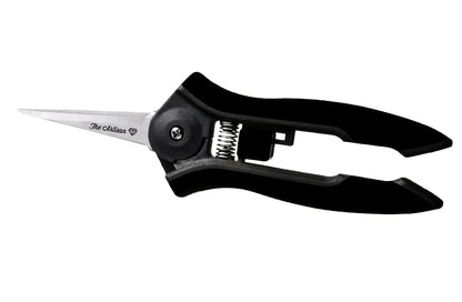 » The Artisan » 6-Inch Plant Pruning Shears with Comfort Grip and Straight-Tip Bypass Blades » Stainless Steel » Black/Grey