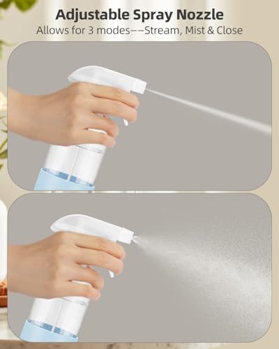 Glass Spray Bottles 8 oz, 2 Pack Spray Bottle for Hair with Silicone Sleeve - color: White, size: 2 Pack
