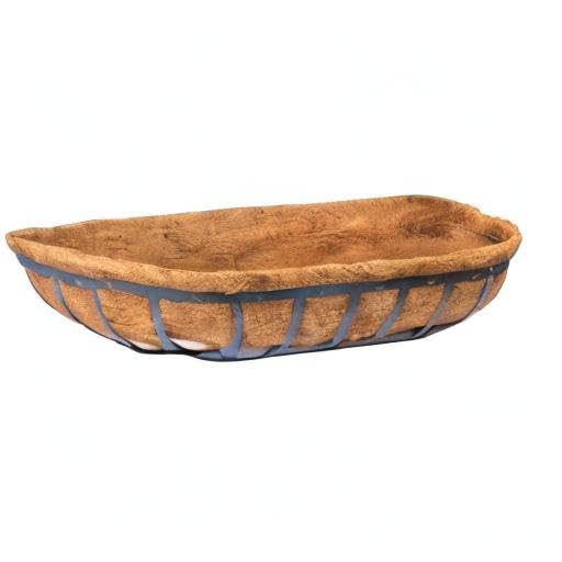 2pcs Trough Coco Liner 30 inch Wall Planter Replaceable Coco Liner for Window Box, Fence Flower Baskets- - size: 30 in -2pcs
