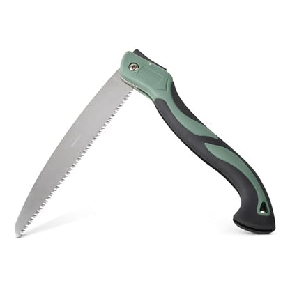 Amazon Basics Pruning Saw with 3-Sided Teeth, 10" Folding Blade, Hand Saws for Tree Trimming and Wood Cutting - style: Pruning Saw