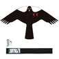 eyijklzo Bird Scarer Hawk Flying Kite Without 13ft Pole-Only Black Kite - style: Black-Only kite