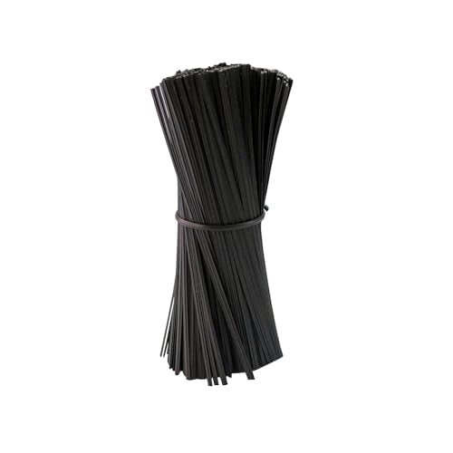 Plastic Black 4" Twist Ties, Reusable Cable Ties,Long Garbage Bag Twist Ties, Trash Bag Coated Ties, Twisty Ties for Organizing, Plant Hollding, Office, Christmas Tree (500 Pcs/4 inch) - color: Black, size: 4 Inch