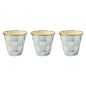MACKENZIE-CHILDS Enamel Herb Pot Set, Small, Light-Blue-and-White Sky Check - color: Sky Check