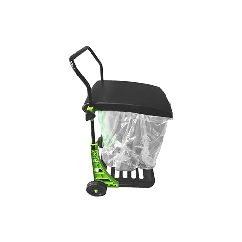 Bosmere All Purpose Garden Cart, Adjustable Collapsible Yard Waste Can, Portable Trash Bin - color: Basil