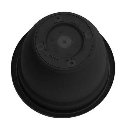Bloem Ariana 12" Plastic Self-Watering Planter, Black, 2-Pack - color: Black, size: 12" (Pack of 2)