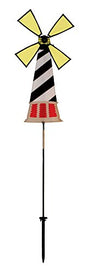 In the Breeze 2500 Lighthouse Wind Spinner-Colorful Garden Decoration - style: Lighthouse