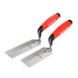 Goldblatt 6''X2'' & 5''X2'' Margin Trowel Set for Tile, Masonry, Cement