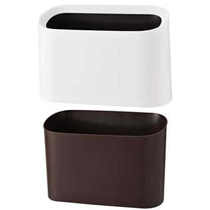 SUBEKYU Mini Countertop Trash Can,Tiny Desktop Trash Can,White 0.4 Gal - color: White 0.4 Gal No Lid