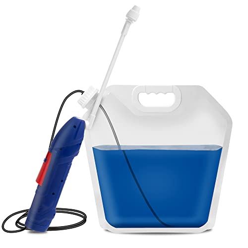 Battery Power Sprayer Operated Versatile Multi-Purpose Foldable Sprayer with 1.35 Gallon Bags for Gardening,Lawn and Disinfecting - size: 1.35-Gallon