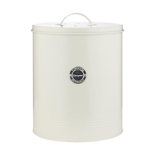 Typhoon Living Collection Large Compost Caddy | Cream