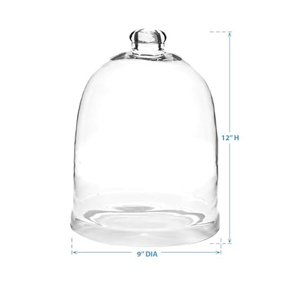 Park Designs Glass Bell Cloche 12", Clear - size: 12"H x 9"Dia