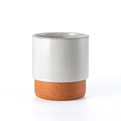 6 Inch Ceramic Self Watering Planter with Drainage Hole, Grey - color: Retrogrey, size: Small