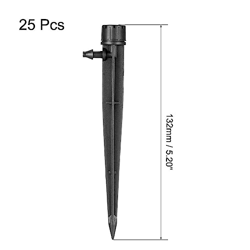 uxcell Adjustable Spray Dripper 180 Degree Irrigation Watering System 25Pcs - size: 180 Degree