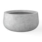 Kante Small Round Bowl Pale Gray Concrete Planter 11.8" Dia, Outdoor - color: Natural Concrete, size: 11.8"w