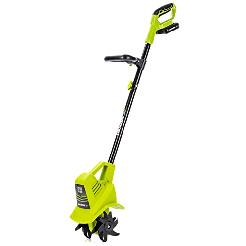 Earthwise TC70020IT 20V 7.5" Cordless Electric Garden Tiller Cultivator - style: 7.5-Inch, 20-Volt Cordless