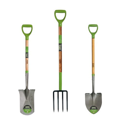 AMES 3-pc. Small Spaces Gardening Kit with Border Spade, Digging Fork, and Round Point Shovel