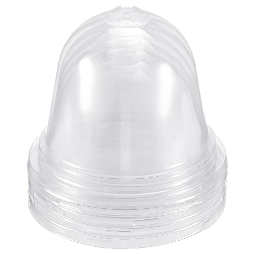PATIKIL 5-Pack 4.1" Plant Humidity Dome Round Plant Cover Clear 10.5cm - size: 4.1"