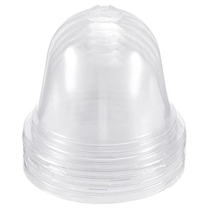 PATIKIL 5-Pack 4.1" Plant Humidity Dome Round Plant Cover Clear 10.5cm - size: 4.1"