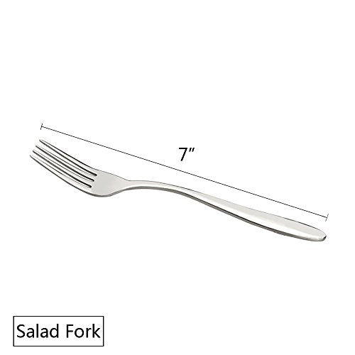 Ramddy 18/10 Stainless Steel Salad Fork, 12-Piece, 7-Inch