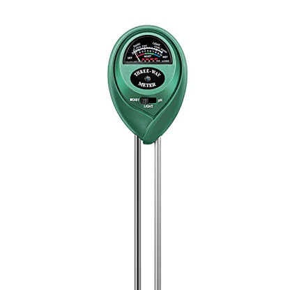 VIVOSUN Plant Soil Moisture Meter, 3-in-1 pH Tester, Indoor & Outdoor Use - size: Soil Tester