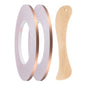 2pcs Copper Foil Tape 0.24" x197FT Single Conductive Adhesive Tape - size: 0.24 Inch x 197 FT