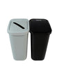 City Box Recycling Plastic Trash Can with Lid for Office - color: Paper Waste, size: 7 Gallon