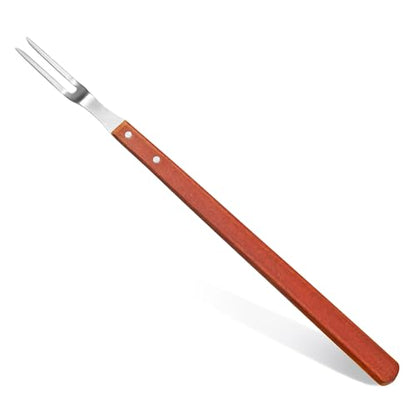 New Star Foodservice Commercial Grade BBQ Fork with Wood Handle, Stainless Steel, 21-Inch - size: 21-Inch