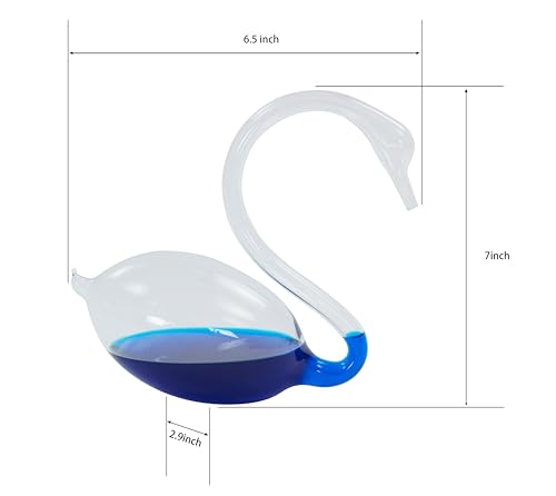 Storm Glass Weather Predictor Swan-Shaped Design Barometer