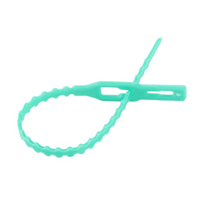 300Pcs Garden Vines Tie Plant Ties Green Reusable Zip Garden Ties Soft Wire for Supporting Plants Vines Shrubs with Flexible Plastic Material