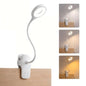 LACOKI Clip on Rechargeable Reading Light for Bed, 3 Color x 3 Brightness 28 LEDs Desk Light, Eye-Caring Desk Lamp with Clamp for Headboard, Table, Desk